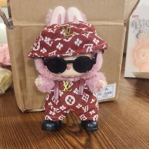 Labubu red outfit with sunglasses and shoes - LABUBU NOT INCLUDED